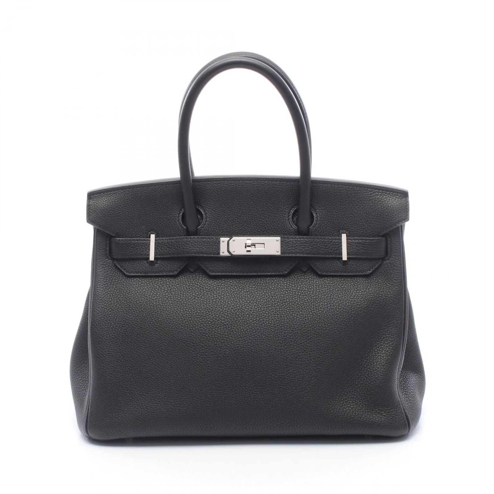 エルメス HERMES ハンドバッグ バーキン30 ブラック レザー バーキン30 ブラック レディース Used A