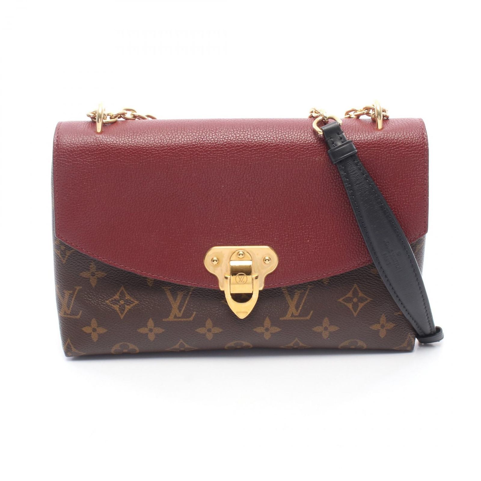ルイ・ヴィトン LOUIS VUITTON ショルダーバッグ サン プラシード M43715 ボルドー PVCコーティングキャンバス レザー サン・プラシード レディース Used A