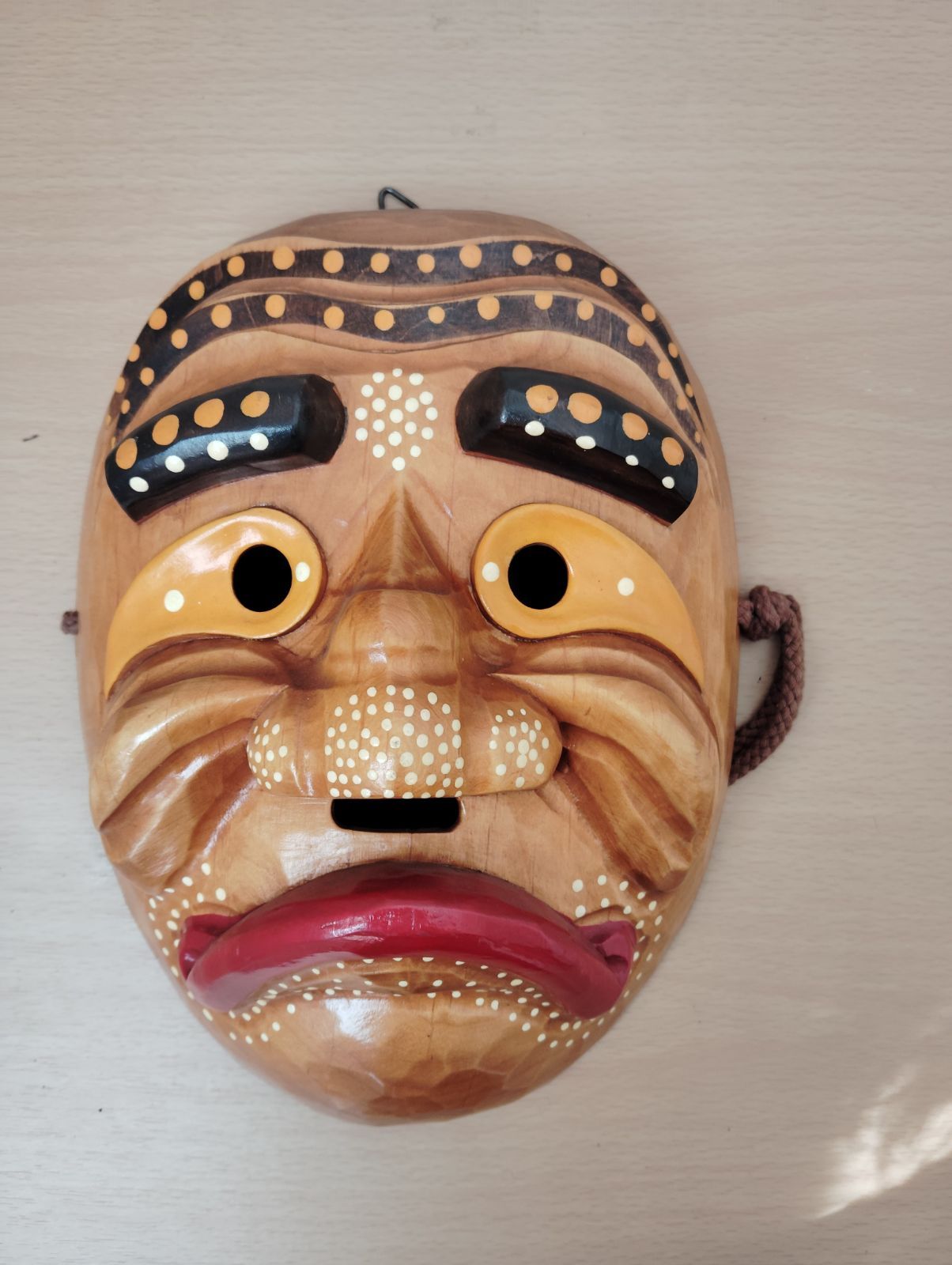 お面 木製 工芸品 民芸品 - メルカリ