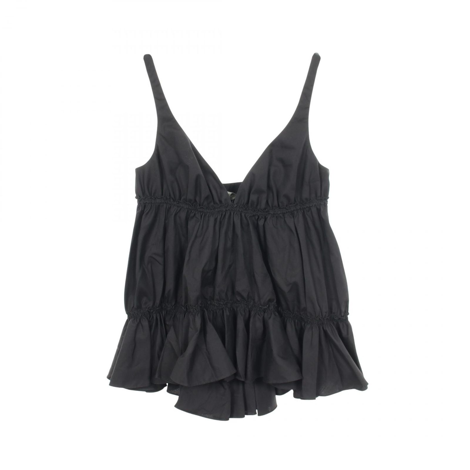 バレンシアガ BALENCIAGA チュニック ティアード コットン トップス レディース Used A
