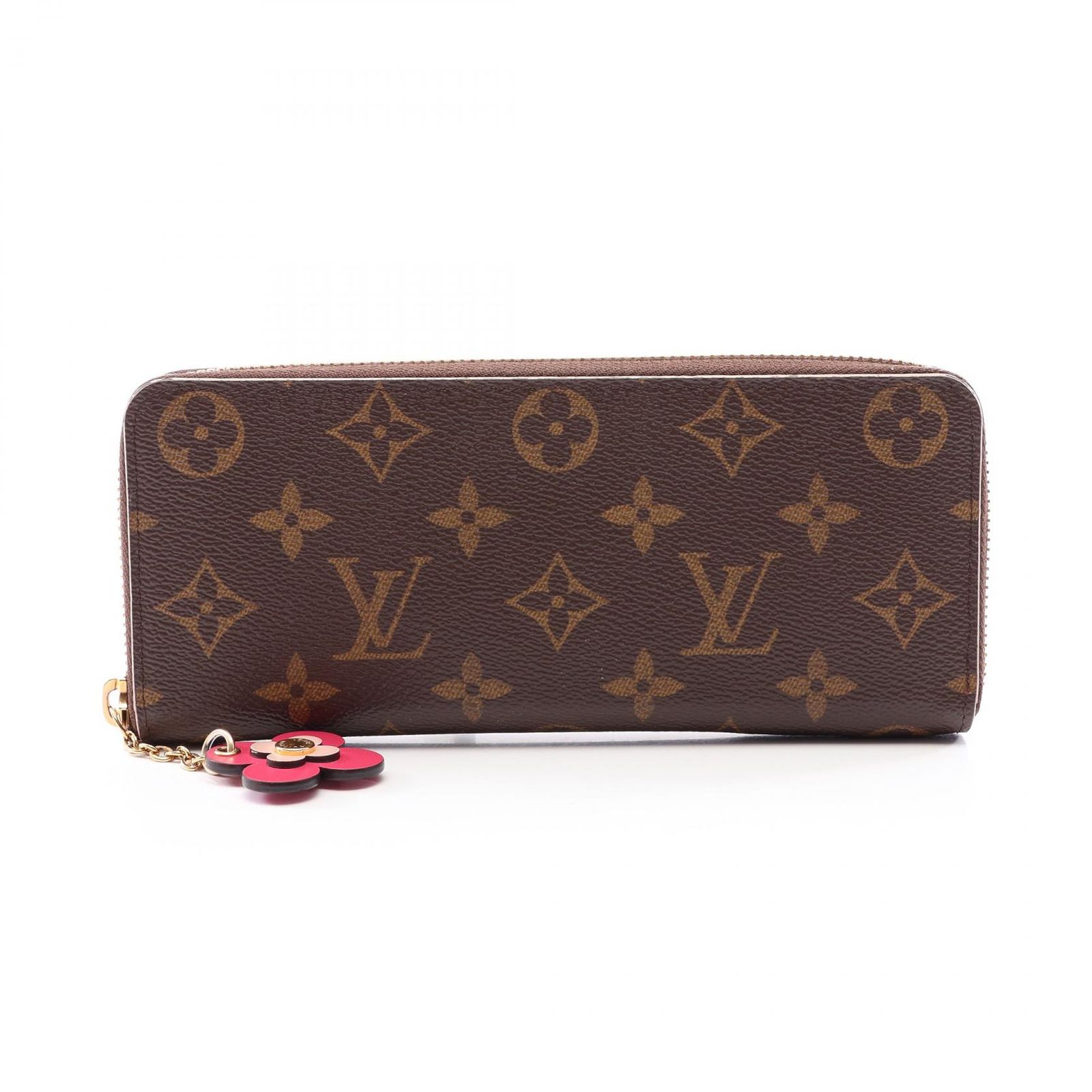 ルイ・ヴィトン LOUIS VUITTON ラウンド長財布 ポルトフォイユ クレマンス M64201 レザー ポルトフォイユ・クレマンス レディース Used B