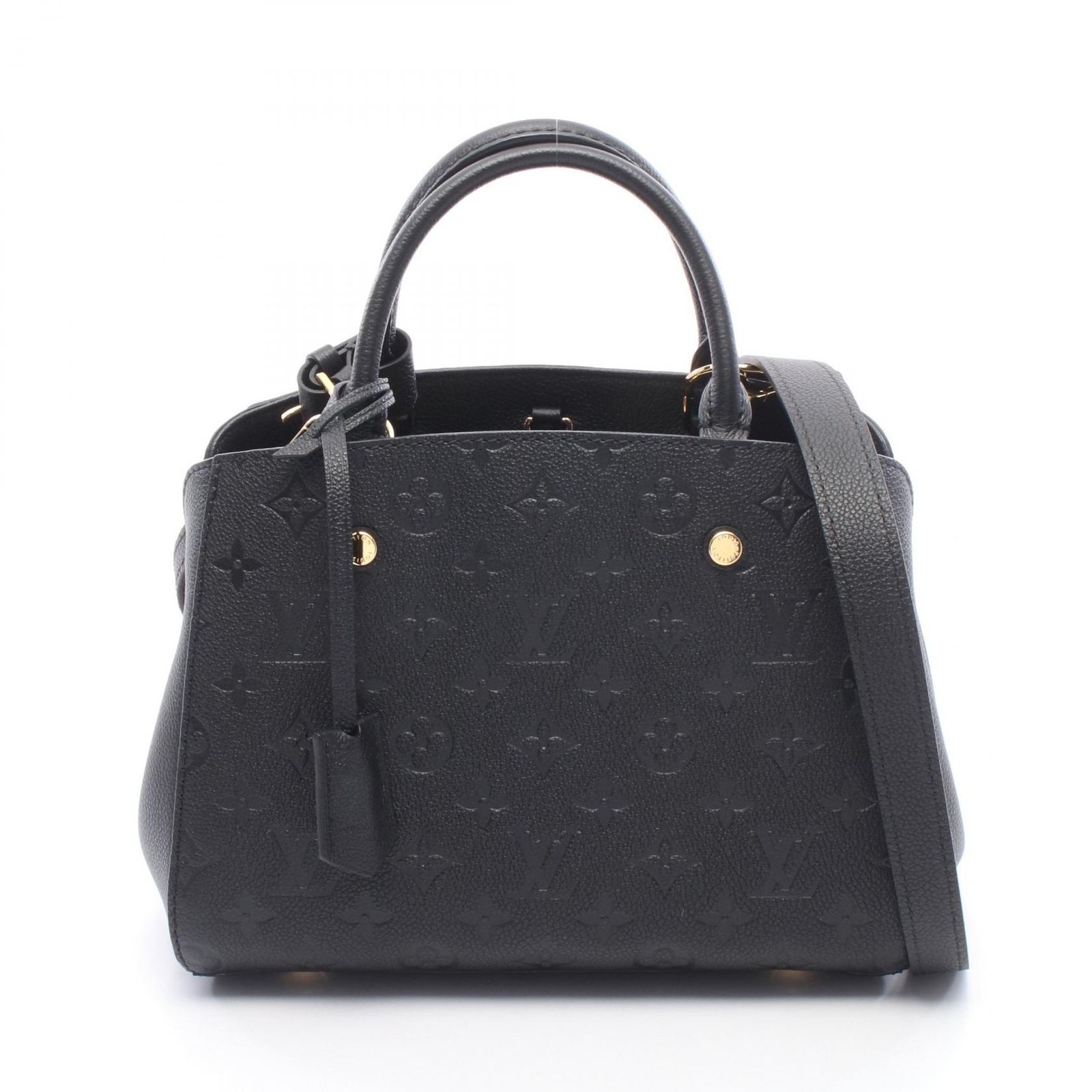 ルイ・ヴィトン LOUIS VUITTON ハンドバッグ モンテーニュBB 2WAY M41053 ノワール レザー モンテーニュBB レディース Used A