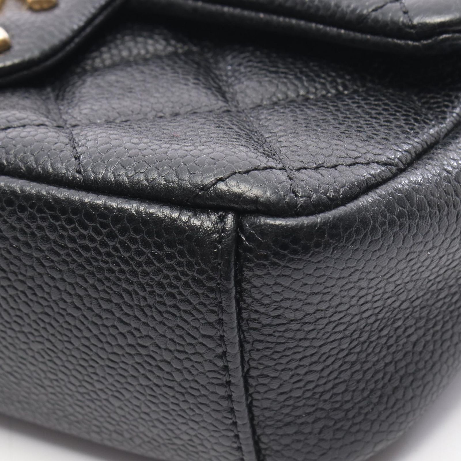 シャネル CHANEL ショルダーバッグ ミニマトラッセ ブラック キャビア 