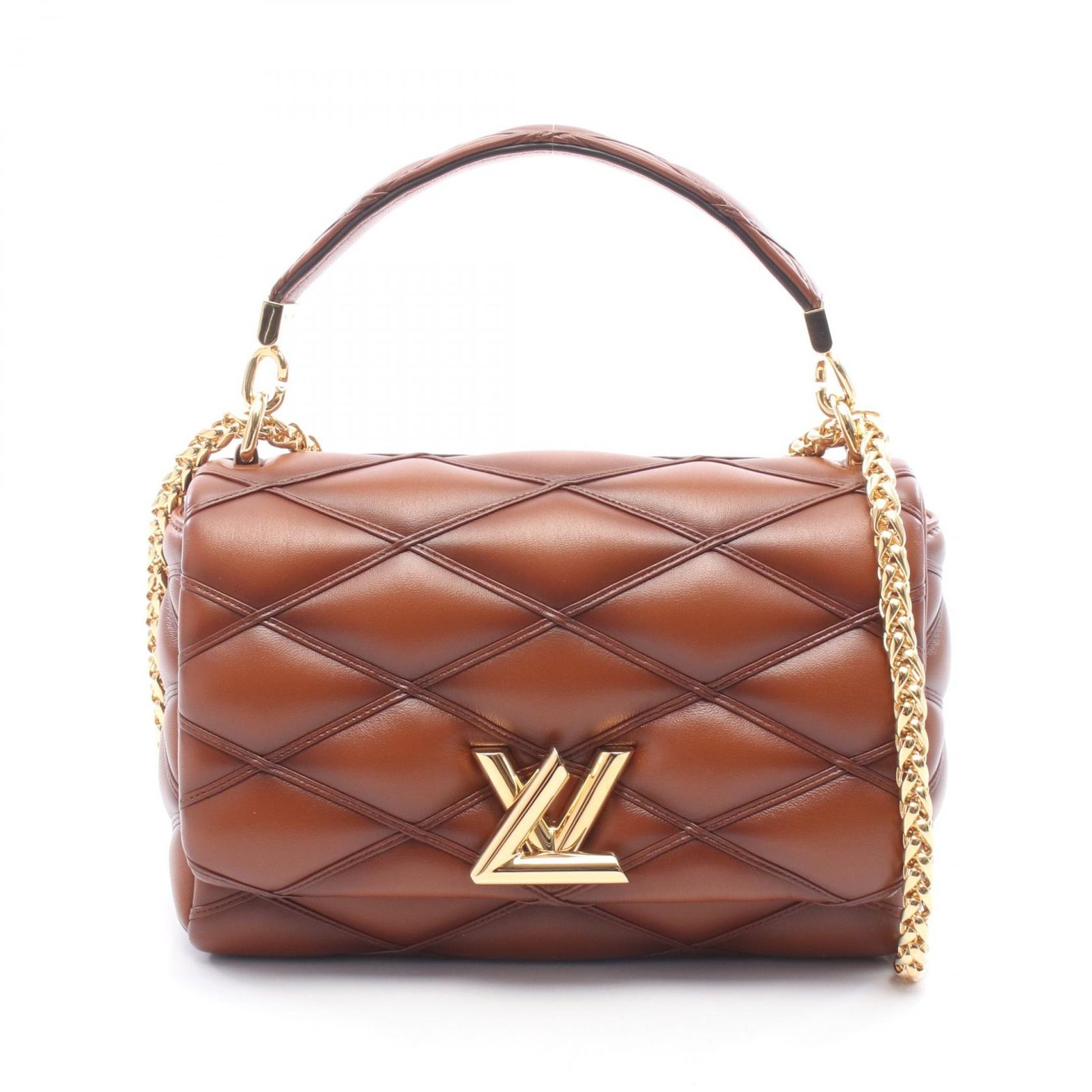 ルイ・ヴィトン LOUIS VUITTON ハンドバッグ GO-14 MM マルタージュ 2WAY M23601 スモークドタン レザー GO-14 MM レディース Used A