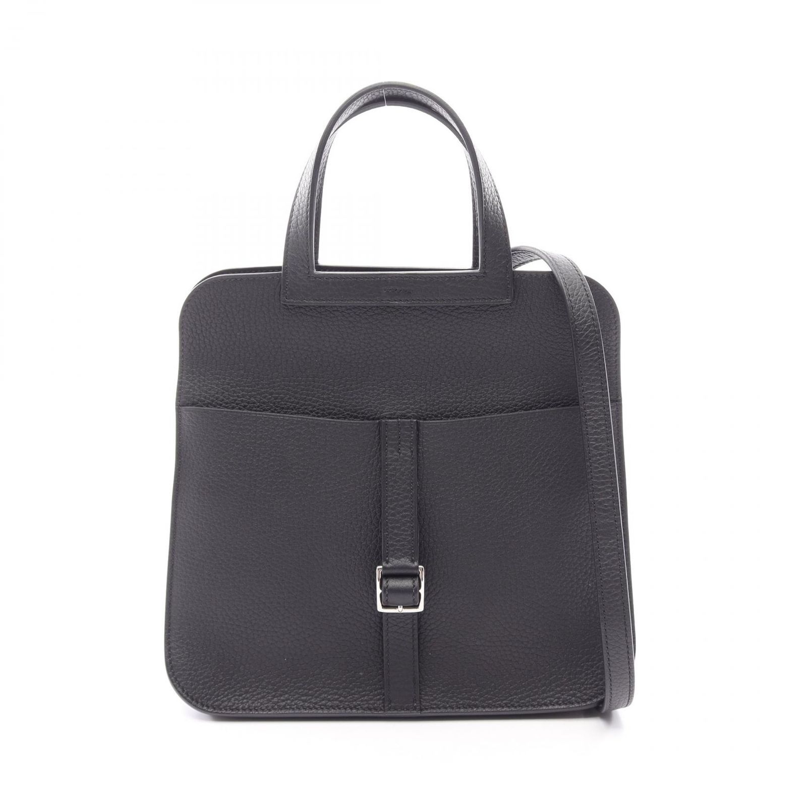 エルメス HERMES ハンドバッグ アルザン25 2WAY ブラック レザー アルザン25 ブラック レディース Used A