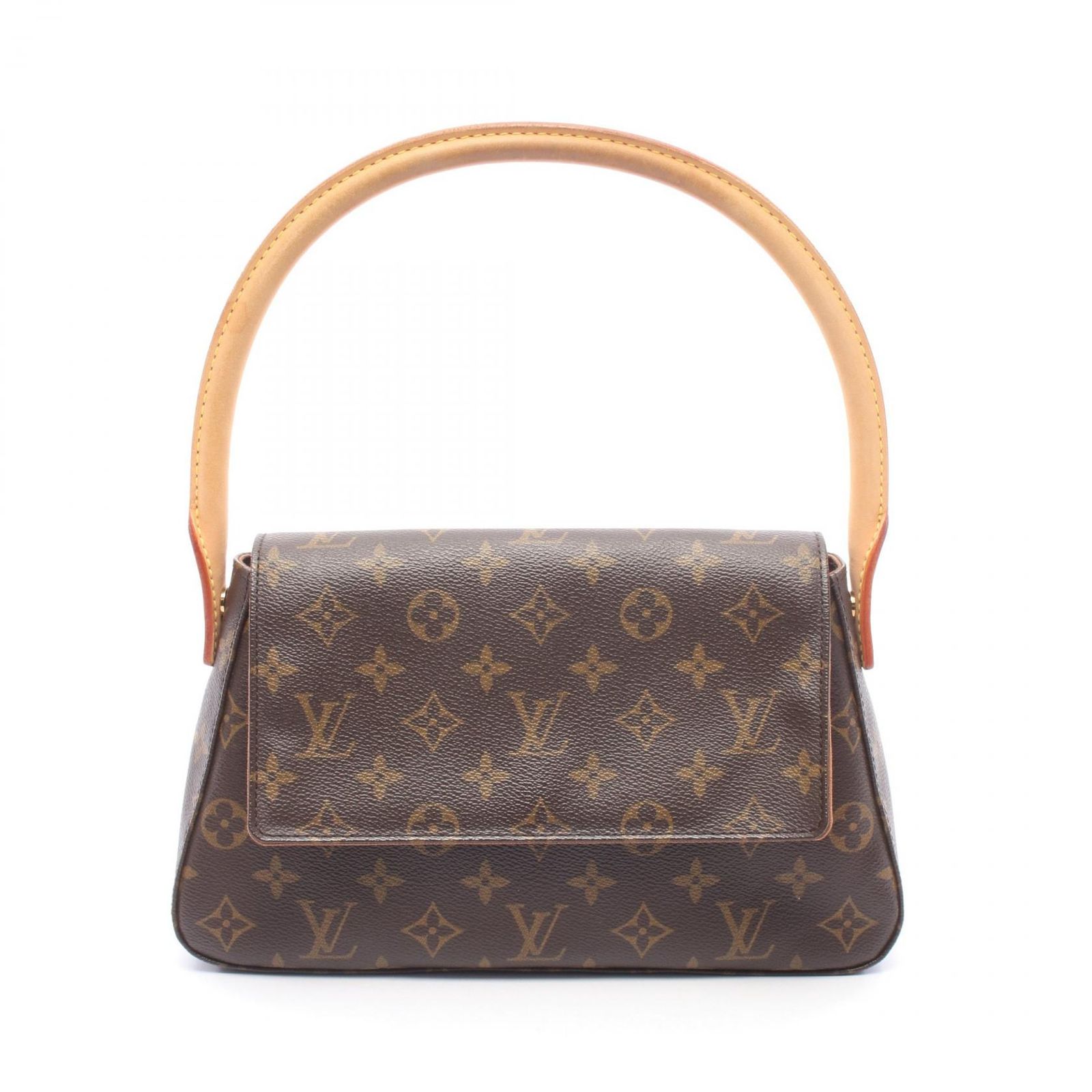 ルイ・ヴィトン LOUIS VUITTON ハンドバッグ ミニルーピング M51147 PVCコーティングキャンバス レザー ミニ・ルーピング レディース Used B