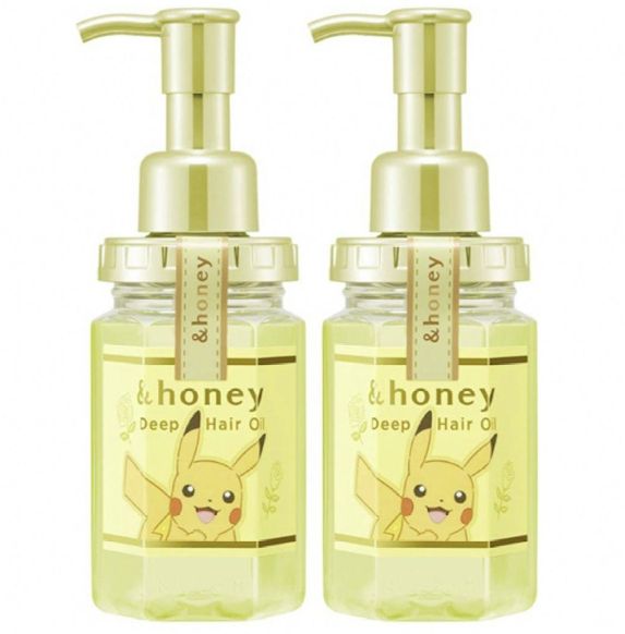 限定】＆honey ポケモン ヘアオイル ピカチュウ ディープモイスト 2本