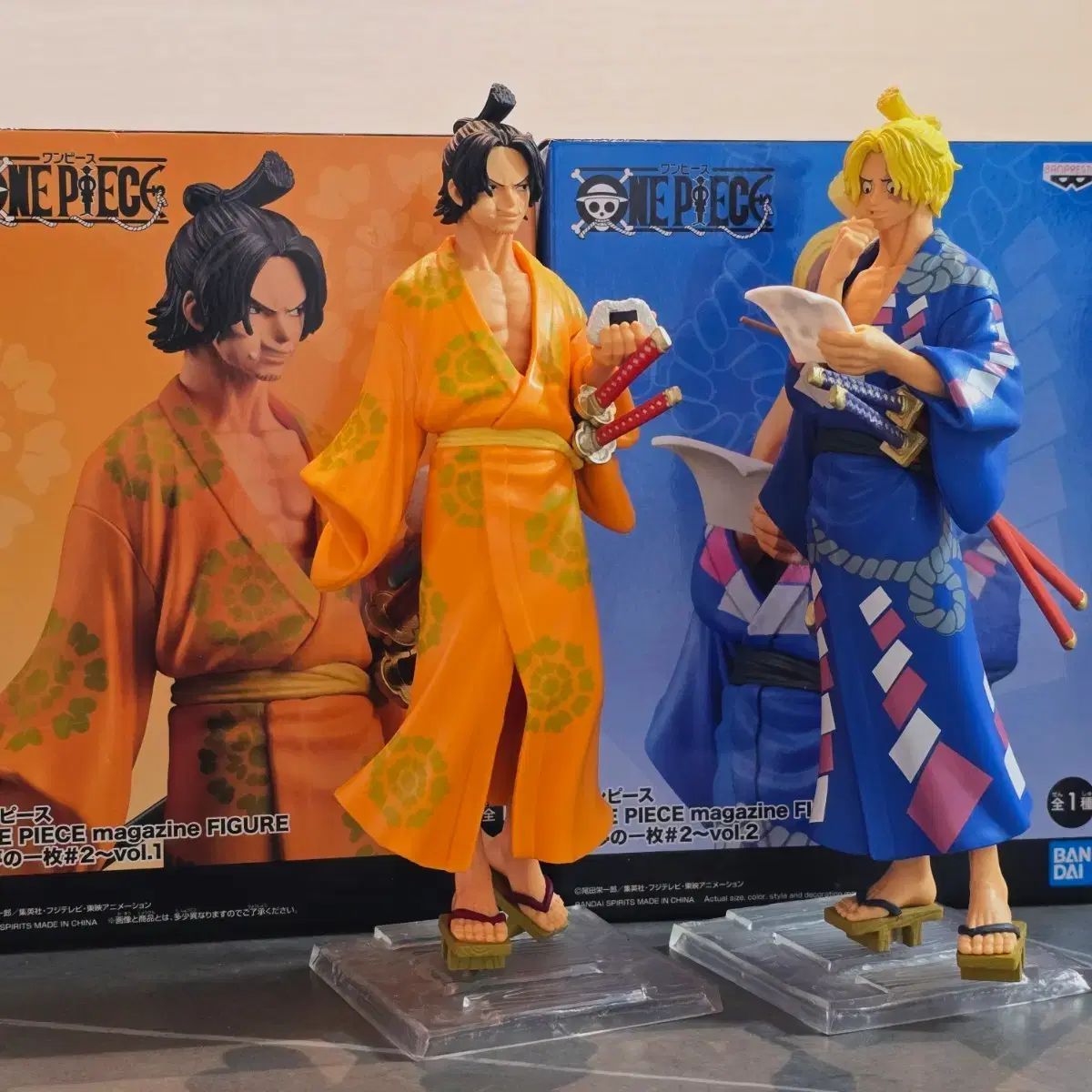 ONE PIECE MAGAZINE フィギュア エース サボ 2種セット