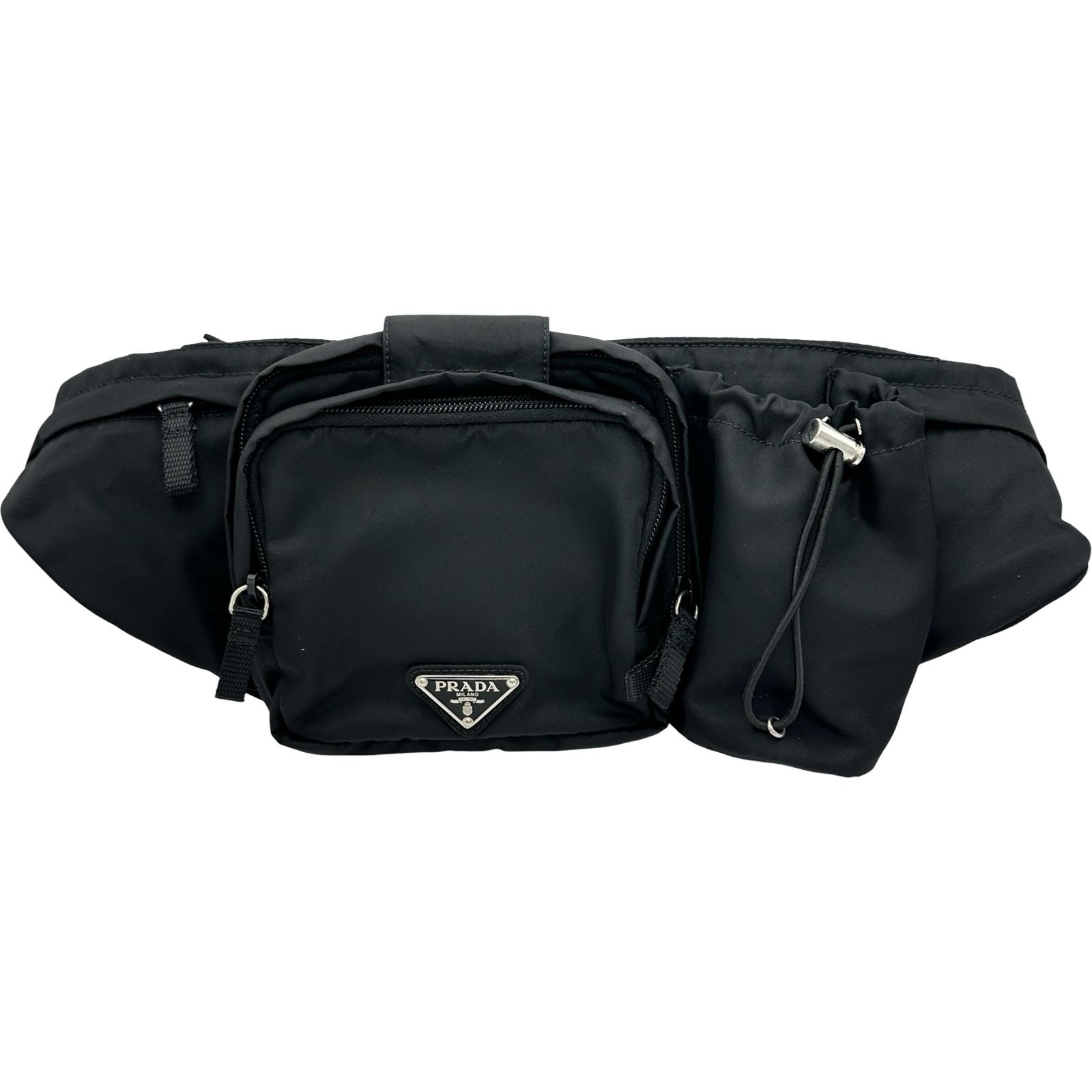 プラダ PRADA ウエストバッグ VA0056 ブラック ナイロン レディース ウエストバッグ