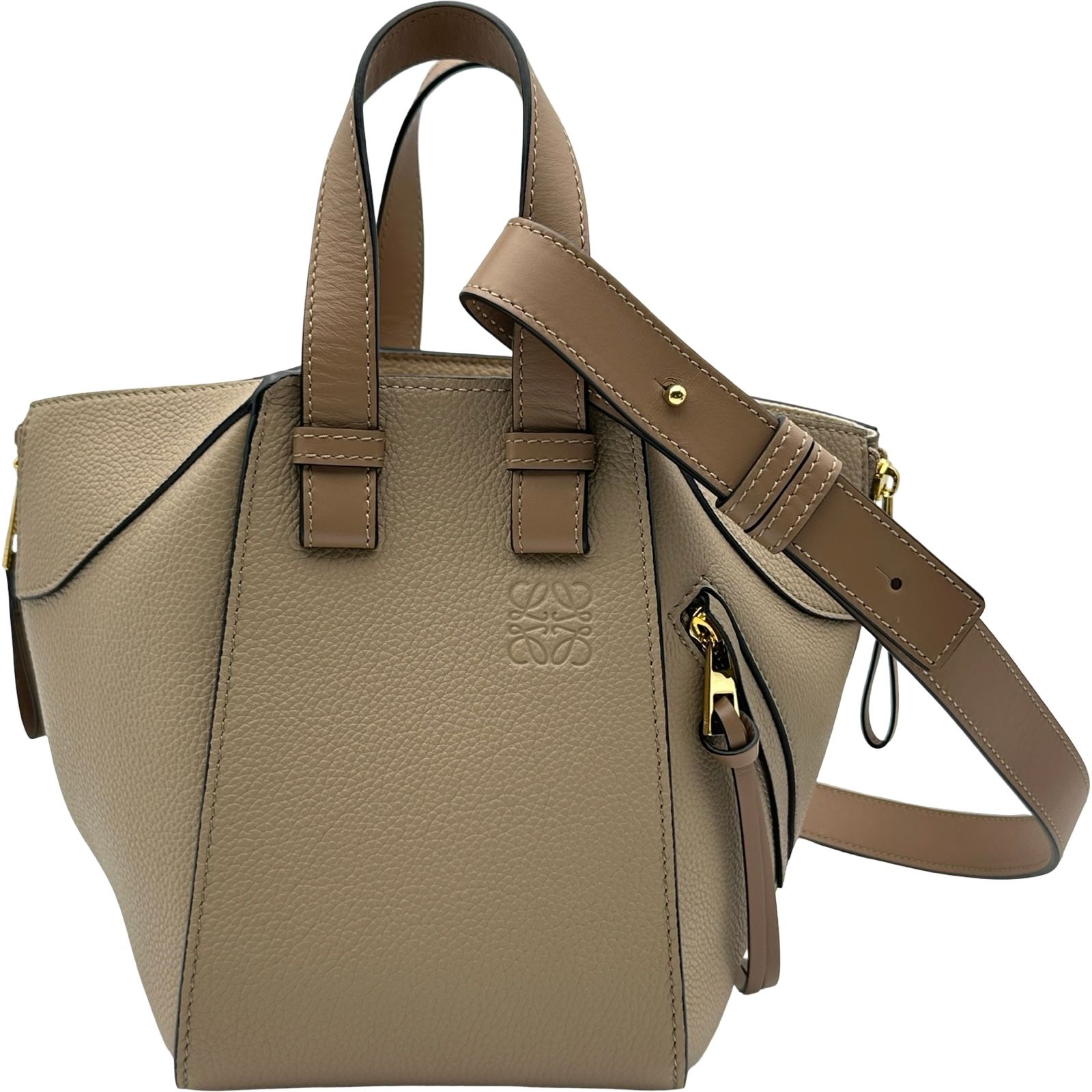 ロエベ LOEWE ハンモック コンパクト A538H13X03 サンド カーフレザー レディース ショルダーバッグ