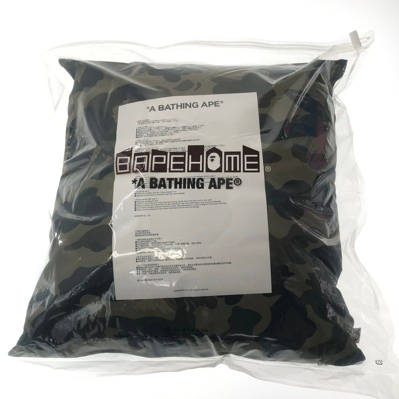 【中古美品】 A BATHING APE アベイシングエイプ 1ST CAMO BEADS CUSHION ビーズ クッション 【208-260613-na-03-tagh】