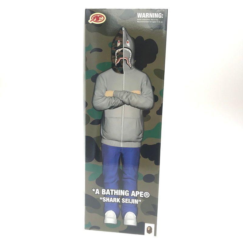 中古美品】 A BATHING APE アベイシングエイプ SHARK SEIJIN FIGURE