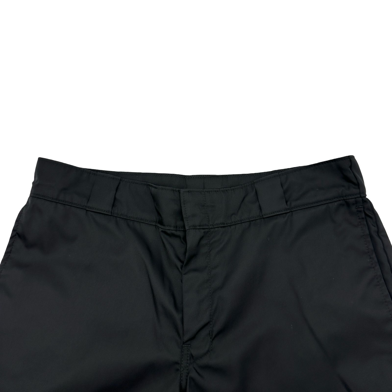 プラダ PRADA RE-NYLON トライアングルロゴナイロンパンツ SPG75 ブラック ナイロン メンズ パンツ