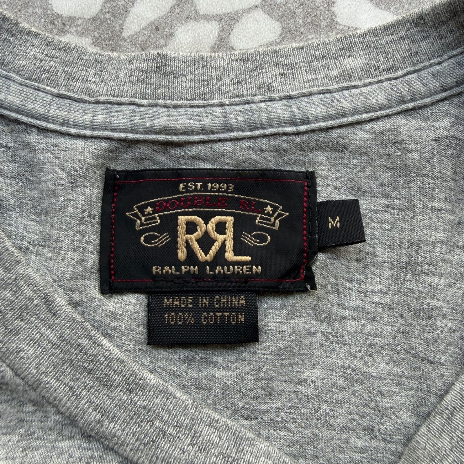 RRL / logo T-shirt ダブルアールエル シングルステッチ 染み込みT 