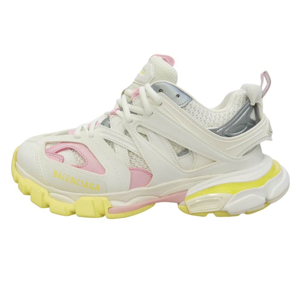 BALENCIAGA バレンシアガ 542436 W3AC4 track trainer トラック スニーカー ホワイト系 38【新古品】【未使用】【中古】