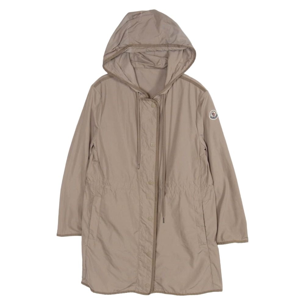 MONCLER モンクレール G10931C73306 54543 LEBRIS レブリス ウエストドローコード フード付き ジップアップ コート ベージュ系 00【中古】