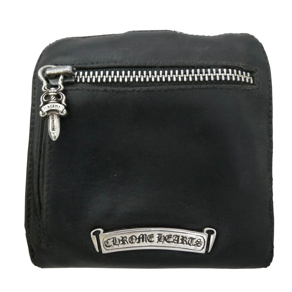 CHROME HEARTS SQ BTN ダガー クロスボタン 二つ折り財布 CHROME HEARTS クロムハーツ（原本無） SQ BTN BILL スクエア ボタン