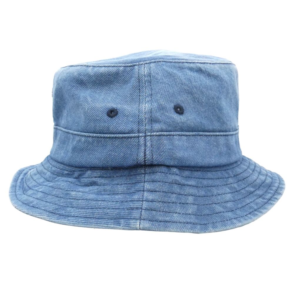 SUPREME シュプリーム 24AW Classic Logo Crusher クラシックロゴ クラッシャー デニムバケットハット インディゴ Supreme シュプリーム 24AW Classic Logo Crusher クラシック ロゴ