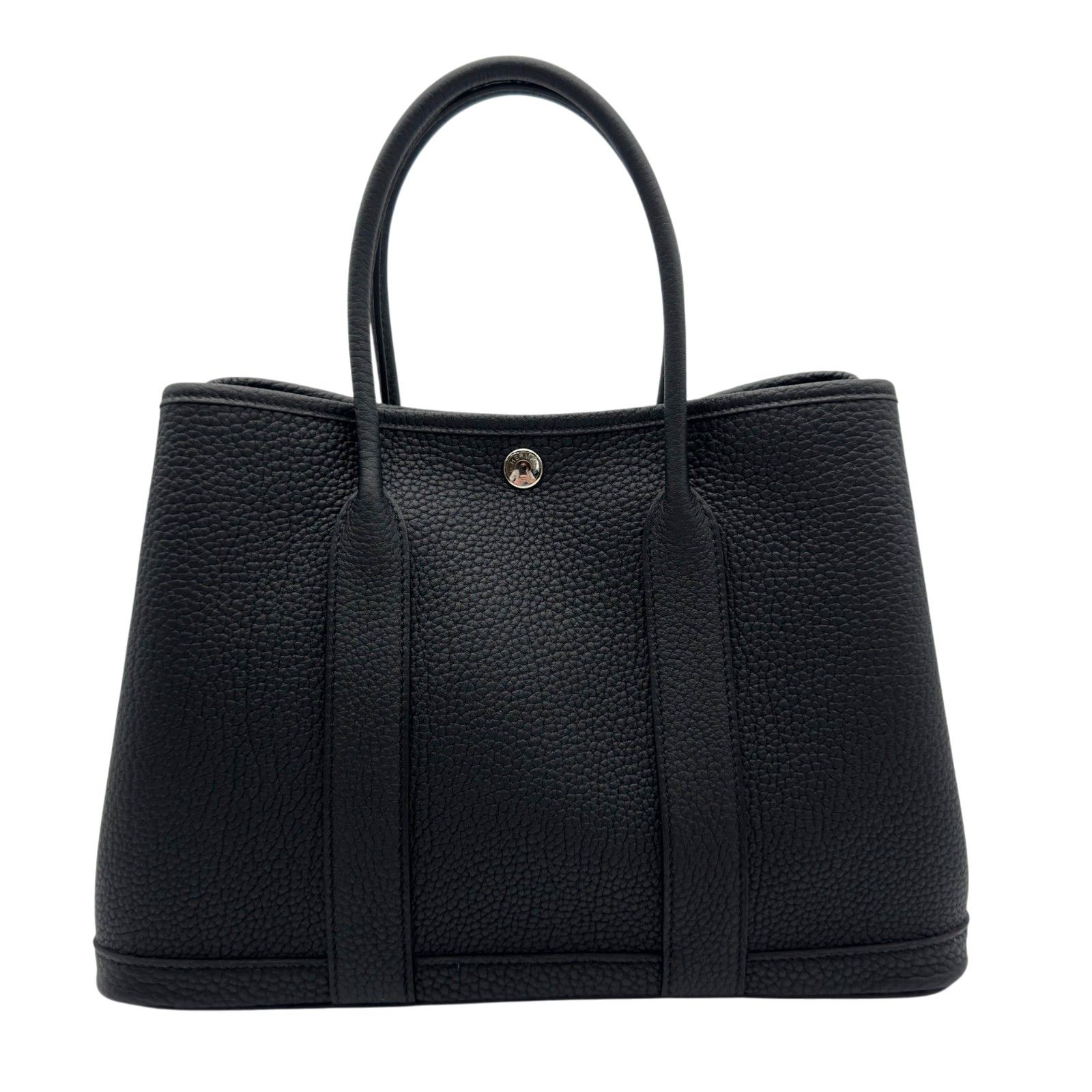 エルメス HERMES ガーデンパーティTPM G刻 ブラック シルバー金具 ネゴンダ レディース トートバッグ