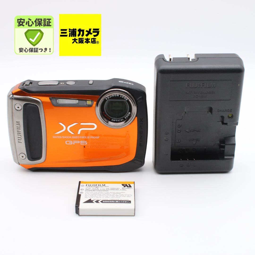 極上品】 FUJIFILM FinePix XP150 防水 オレンジ デジタルカメラ