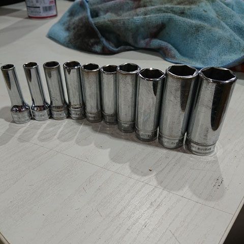 Snap-on　スナップオン　3/8ディープソケット　SFSM8-14、16、17、19　10個セット
