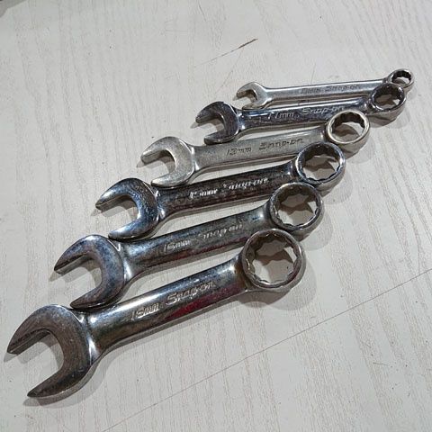 Snap-on スナップオン OXIM8、11、13、15、16、18(mm) ミジェットコンビネーションレンチ 6本セット
