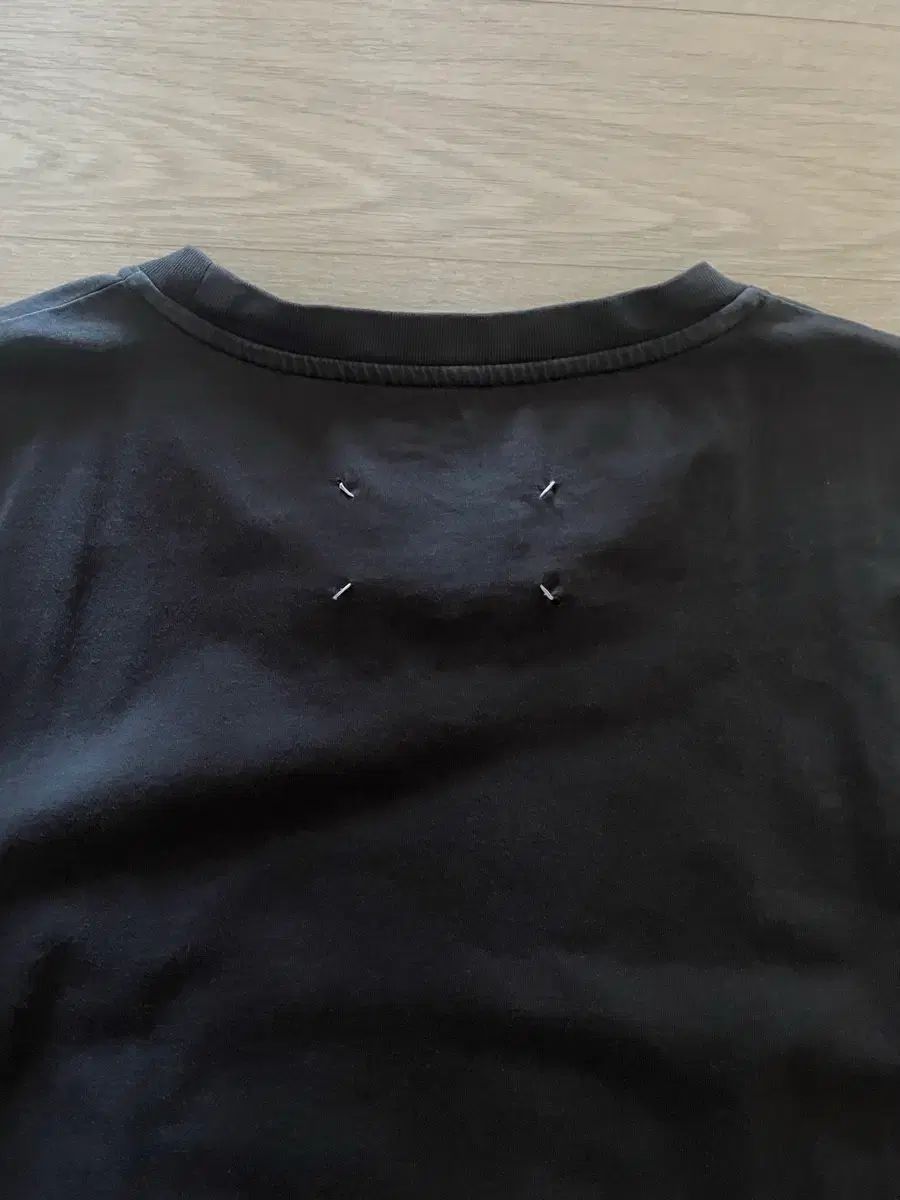 メゾンマルジェラ バックスティッチ Tシャツ 50 チャコール