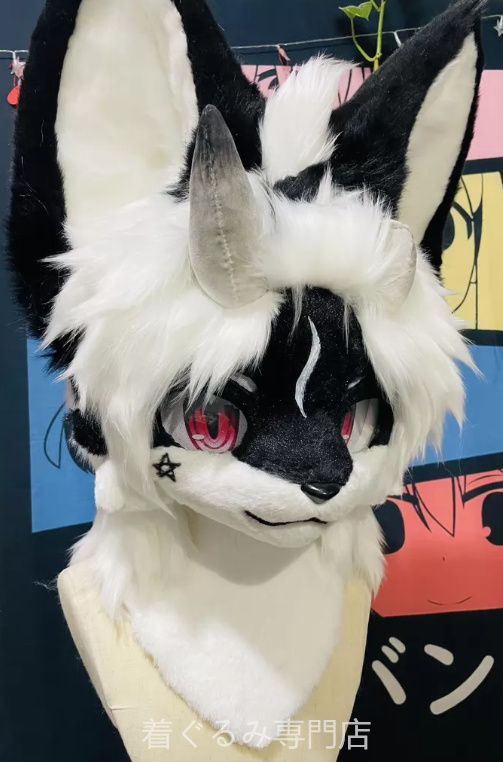 犬　猫　着ぐるみ ヘッド全頭　ヘッド ケモノ ファースーツ ぬいぐるみ コスプレ コスチューム Kurumi 一点物 C690