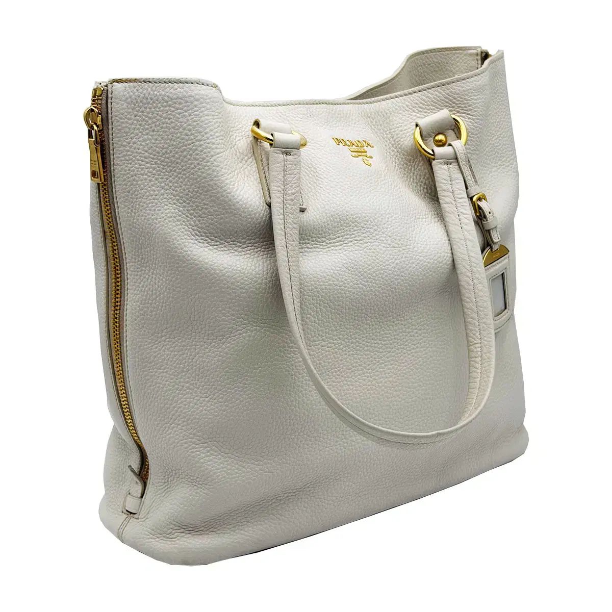 プラダ PRADA BR4372 白 vitello dano ショルダーバッグ
