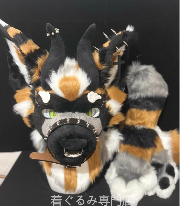 犬　猫　着ぐるみ ヘッド全頭　ヘッド ケモノ ファースーツ ぬいぐるみ コスプレ コスチューム Kurumi 一点物 C696