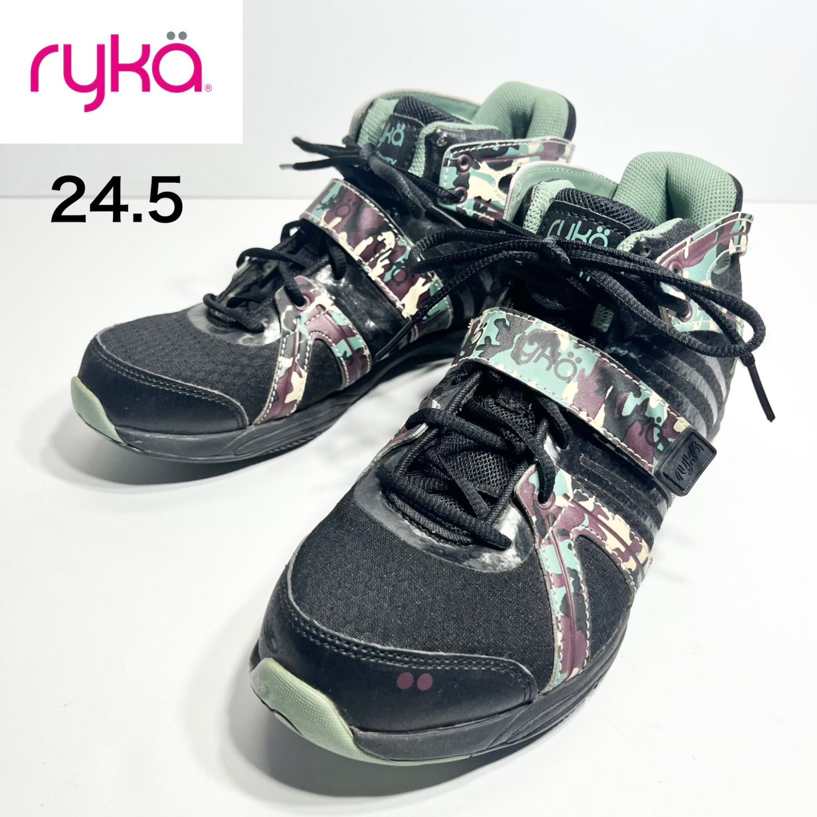 美品】RYKA ライカ TENACITY テナシティー 24.5cm カモフラ 迷彩 