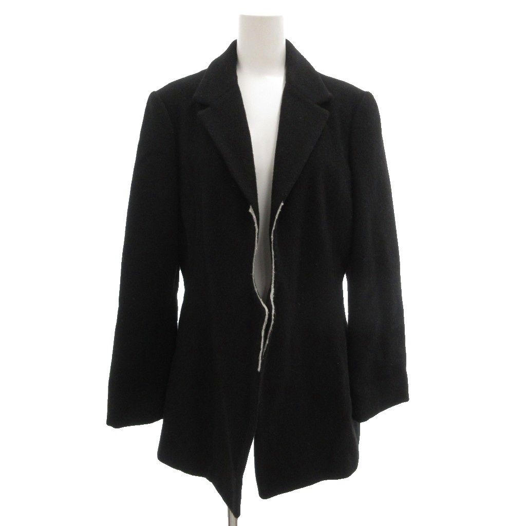 ヨウジヤマモト YOHJI YAMAMOTO ウールジャケット テーラードカラー ノッチドラペル ウール 2 黒 ブラック /GV ■ECD005