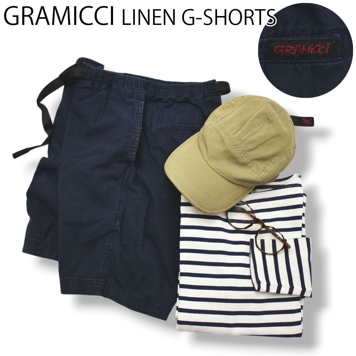 【上質】 グラミチ GRAMICCI LINEN G-SHORTS ハーフ リネン パンツ ショーツ 短パン M ネイビー 夏 サマー アウトドア メンズ