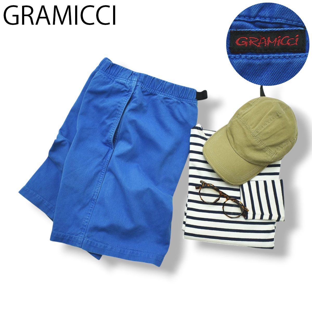 【清涼感】 グラミチ GRAMICCI Gショーツ ハーフパンツ クライミング ショートパンツ 短パン M ブルー アメカジ ストリート カジュアル メンズ