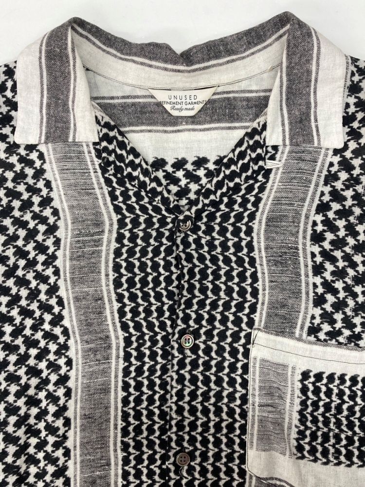 アンユーズド UNUSED 19SS Afghan Print Shirt アフガン プリント