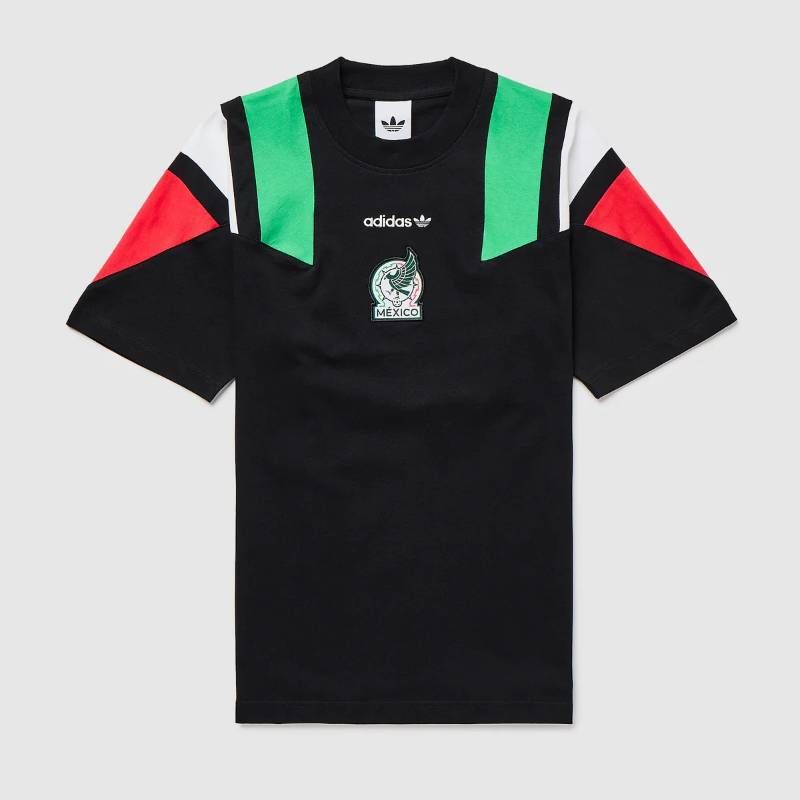 【送料無料・匿名配送】adidas アディダス メキシコ代表 2026 公式 EQT Tシャツ 黒 トレフォイル エキップメント ルーズフィット 新品 正規品