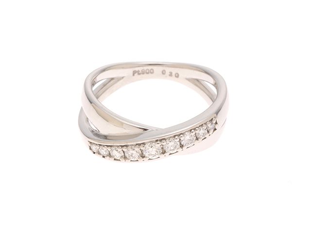 JEWELRY ジュエリー ノンブランド リング 12号 プラチナ900 ダイヤモンド0.30ct 約8.3g レディース【中古】472