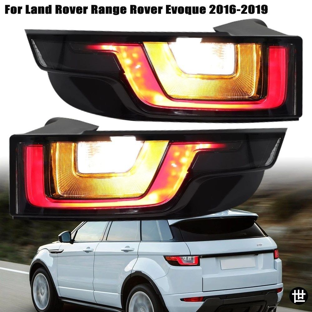 ランドローバー レンジローバー イヴォーク 2016-2019 用 左右スモーク LED テールライト リア ドライビング ブレーキ ウィンカー リバース