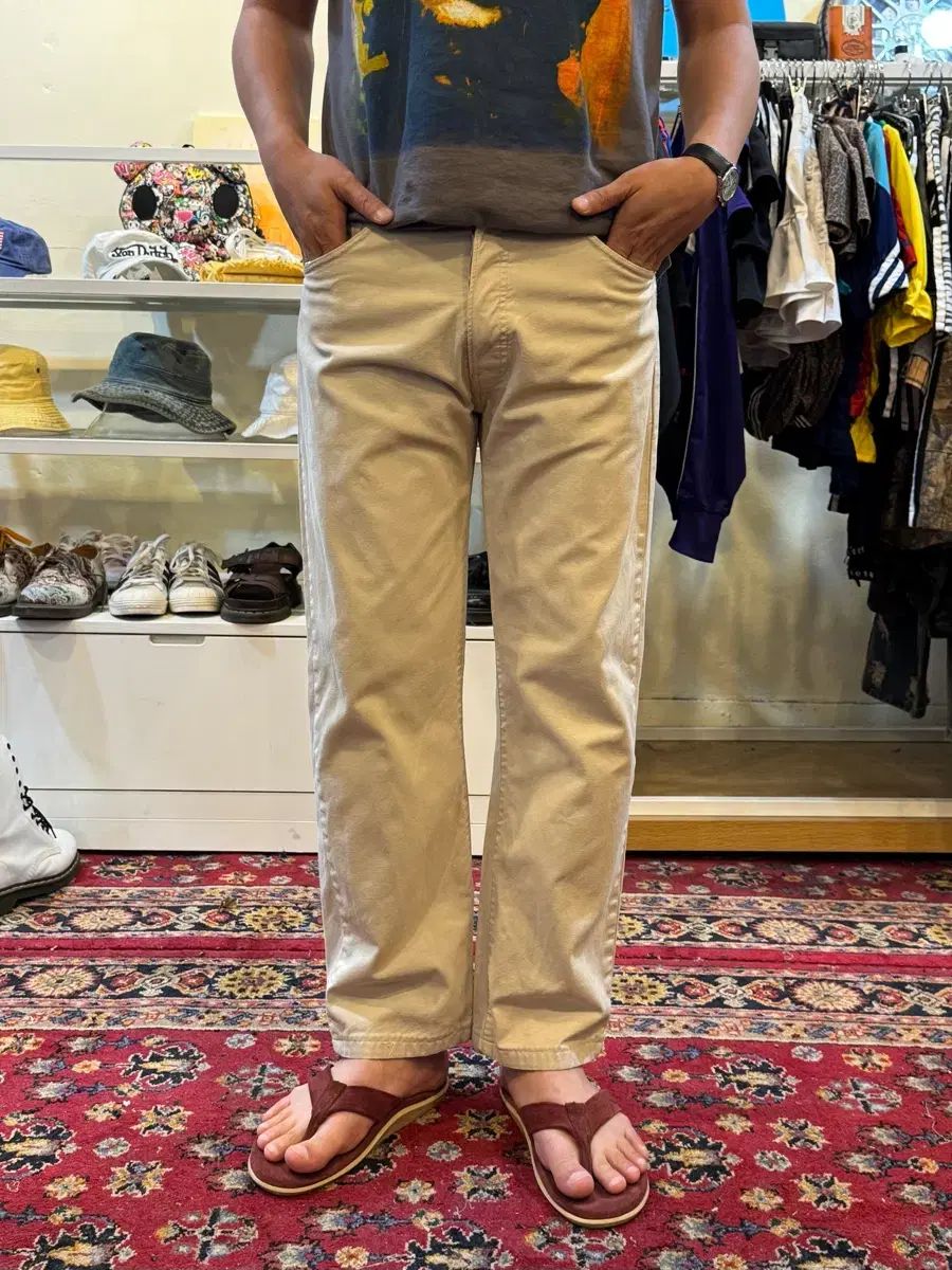 リーバイス ヴィンテージ 551 クリーム ツイル パンツ W34 L34