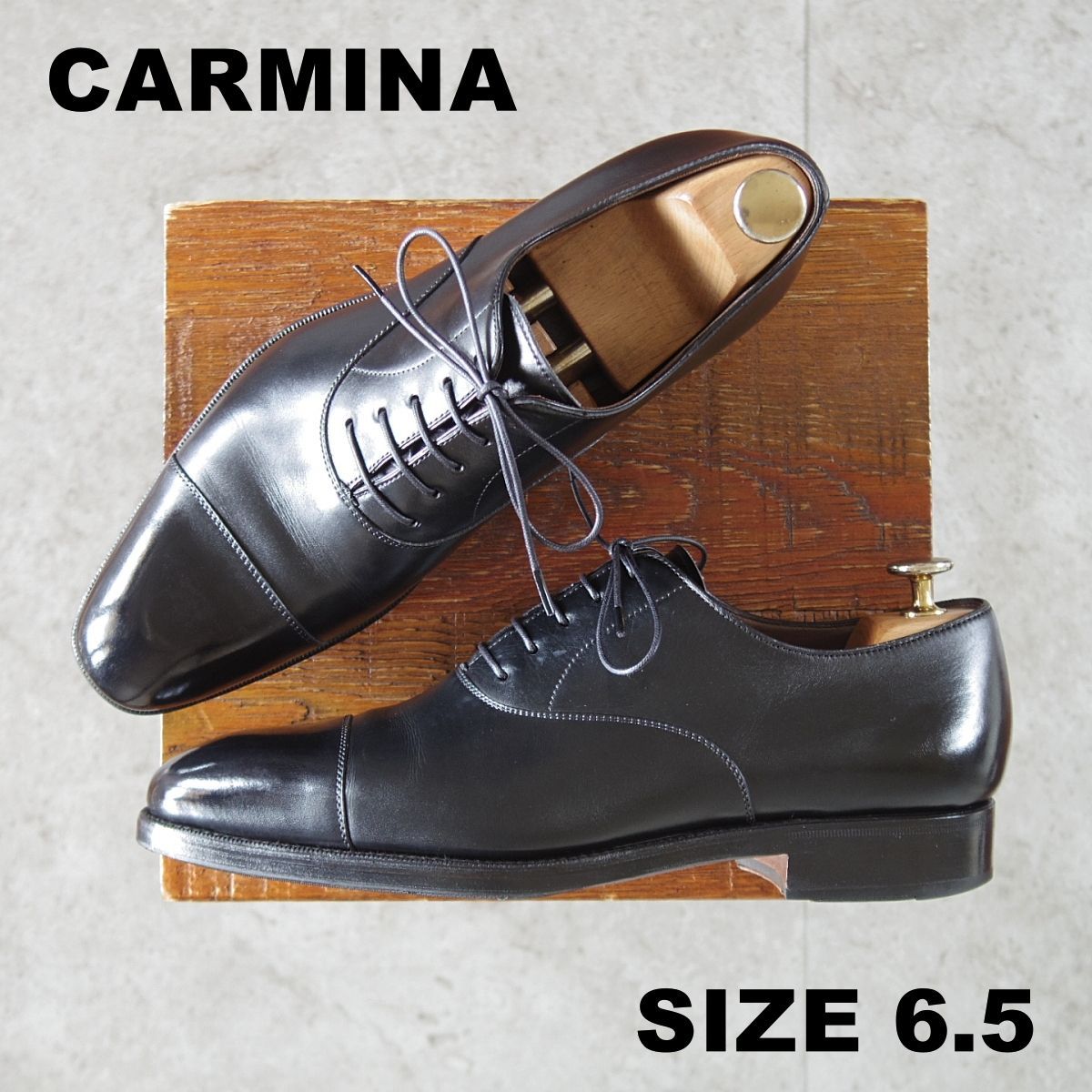 極上☆(スペイン製)カルミナ SIZE 6.5【定価￥94,600-☆ストレート