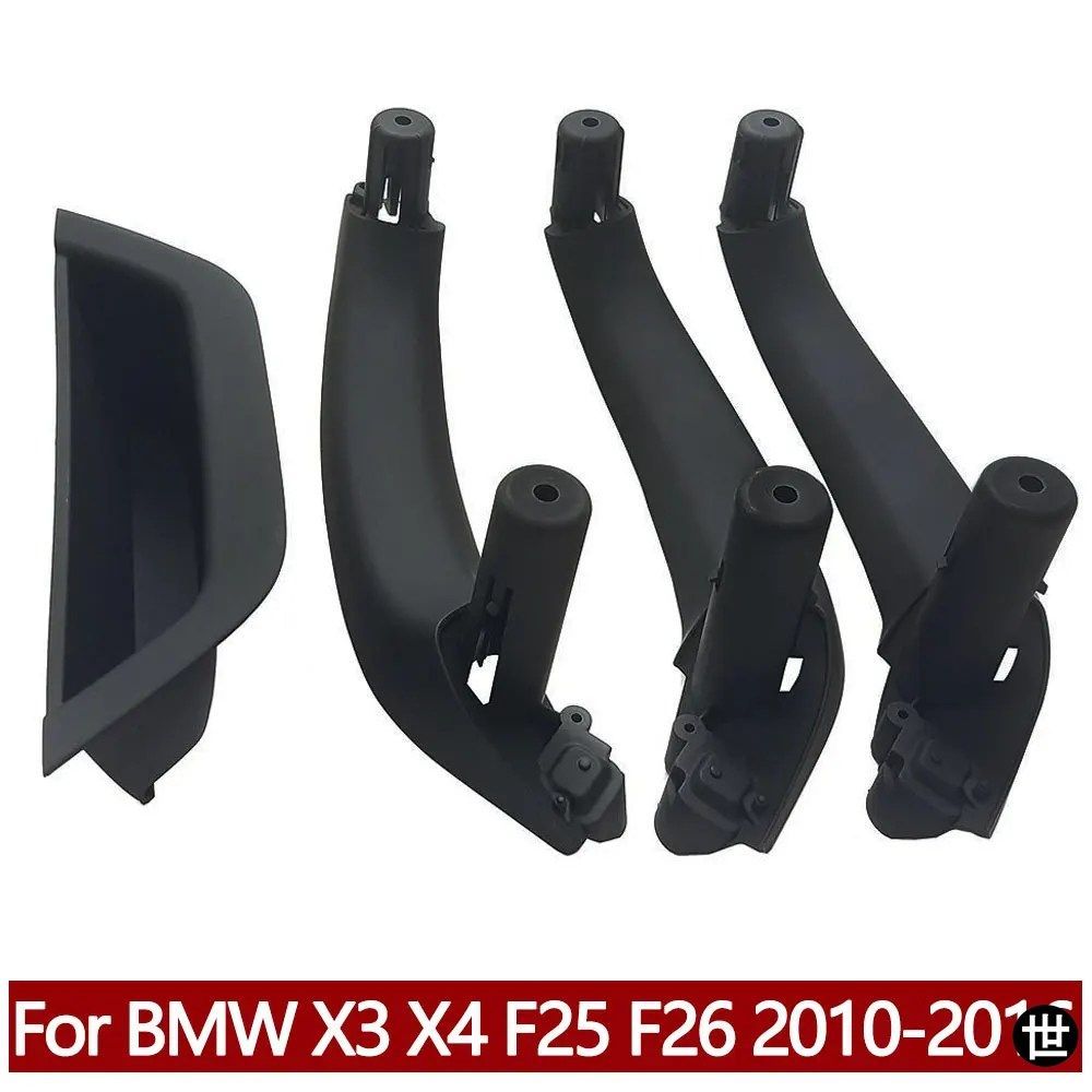 BMW X3 X4 F25 F26 2010-2016用 LHD フロント左ハンドル用席ドアアームレストパネルカバー ドアインナーハンドルプルトリム