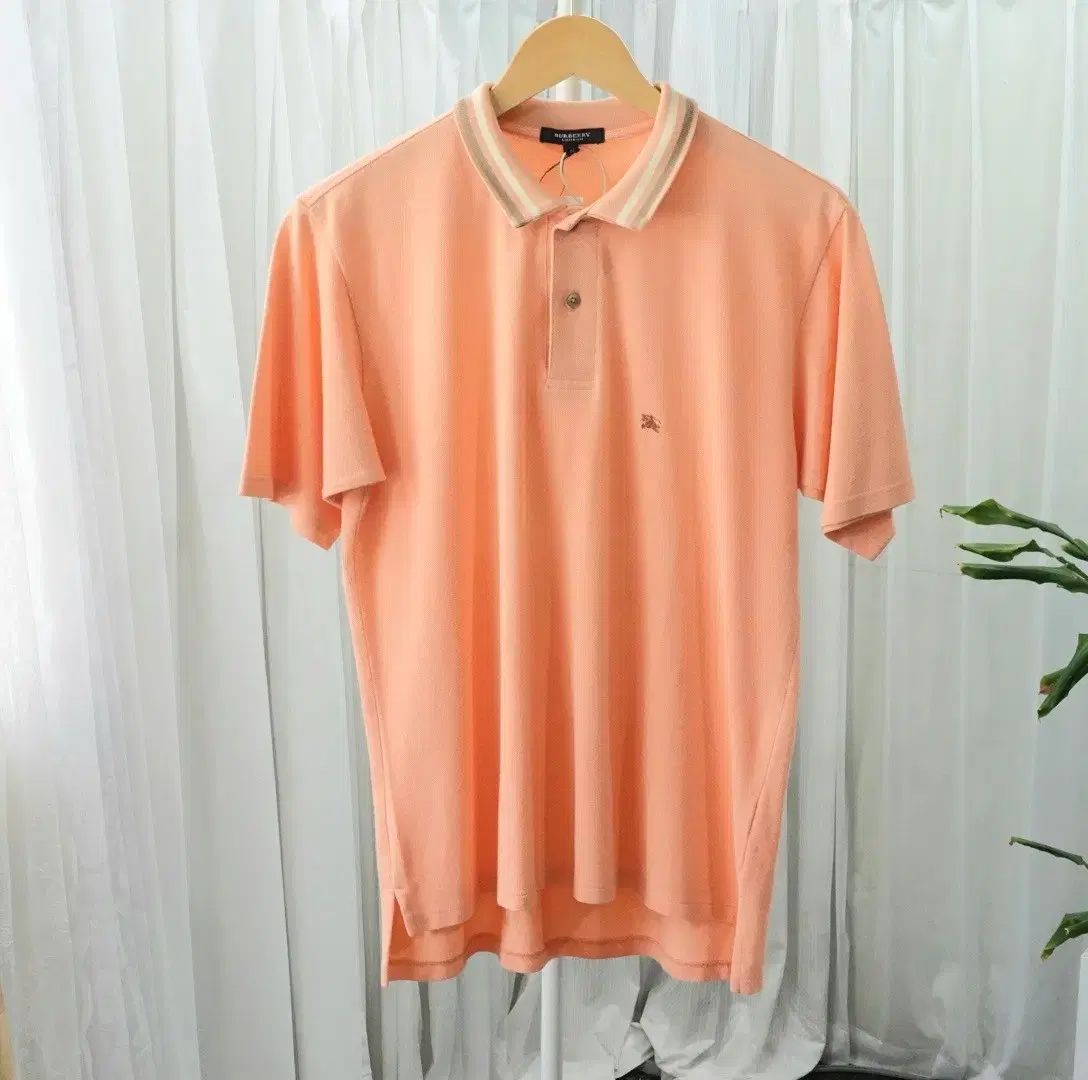 BURBERRY ロンドン コーラルピンク ポロ Tシャツ 2102