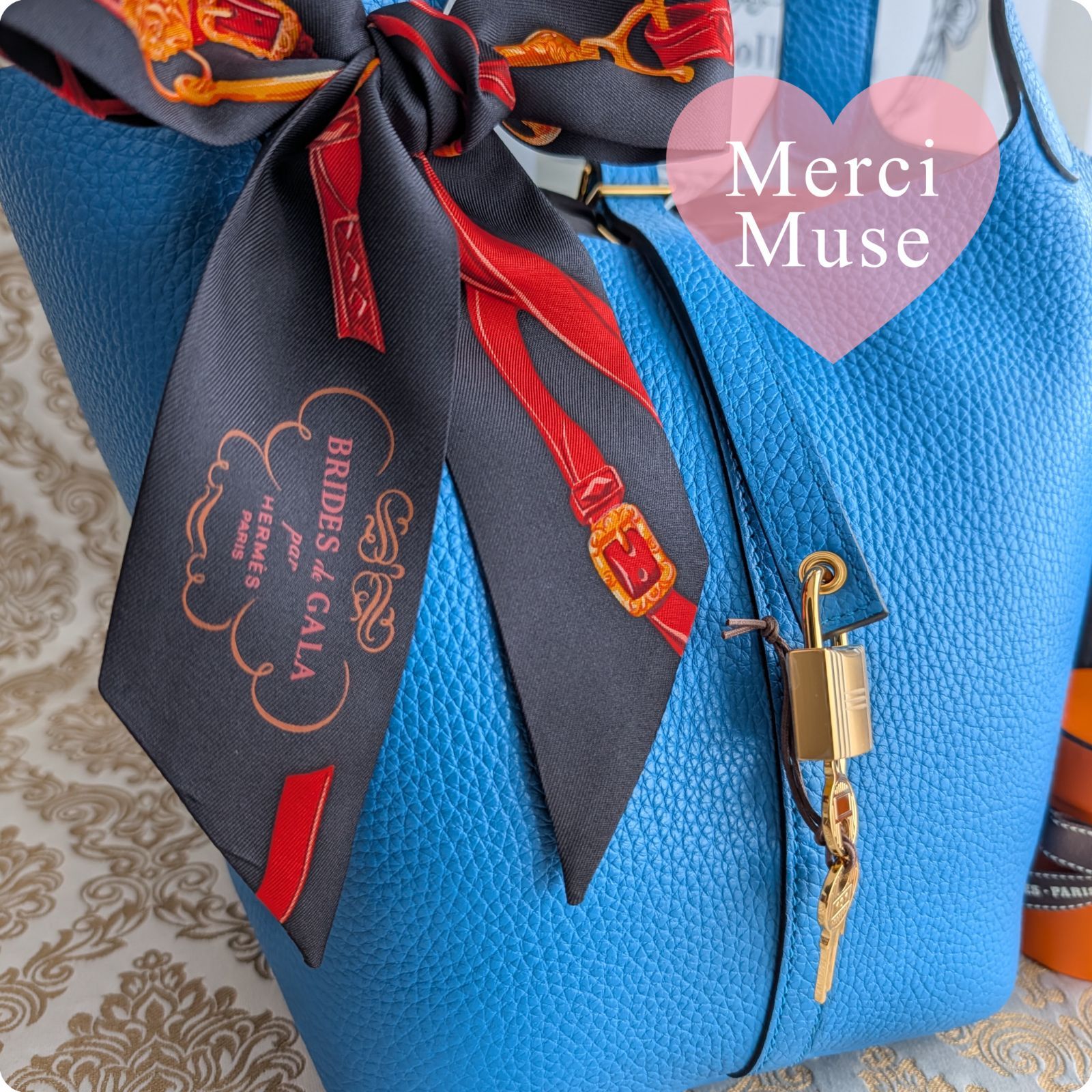 ❤お得なお品❤ピコタンロックMM22 ブルーザンジバルxゴールド金具