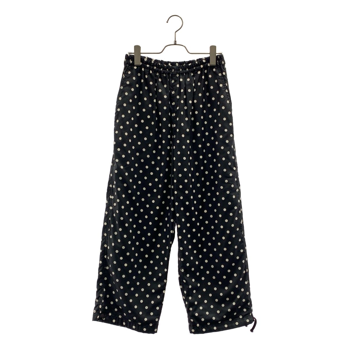 tricot COMME des GARCONS / トリココムデギャルソン | 2010SS | ポリエステル ドット クロップド イージーパンツ | ブラック | レディース