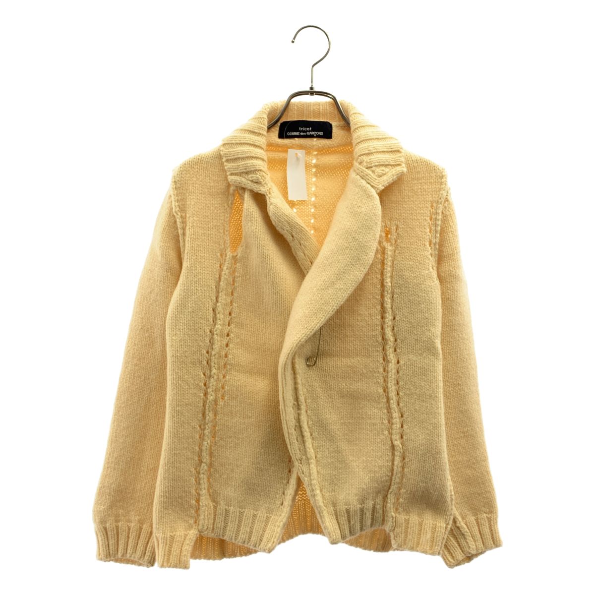 tricot COMME des GARCONS / トリココムデギャルソン | 2007AW | ウール ローゲージ ニットカーディガン | アイボリー | レディース
