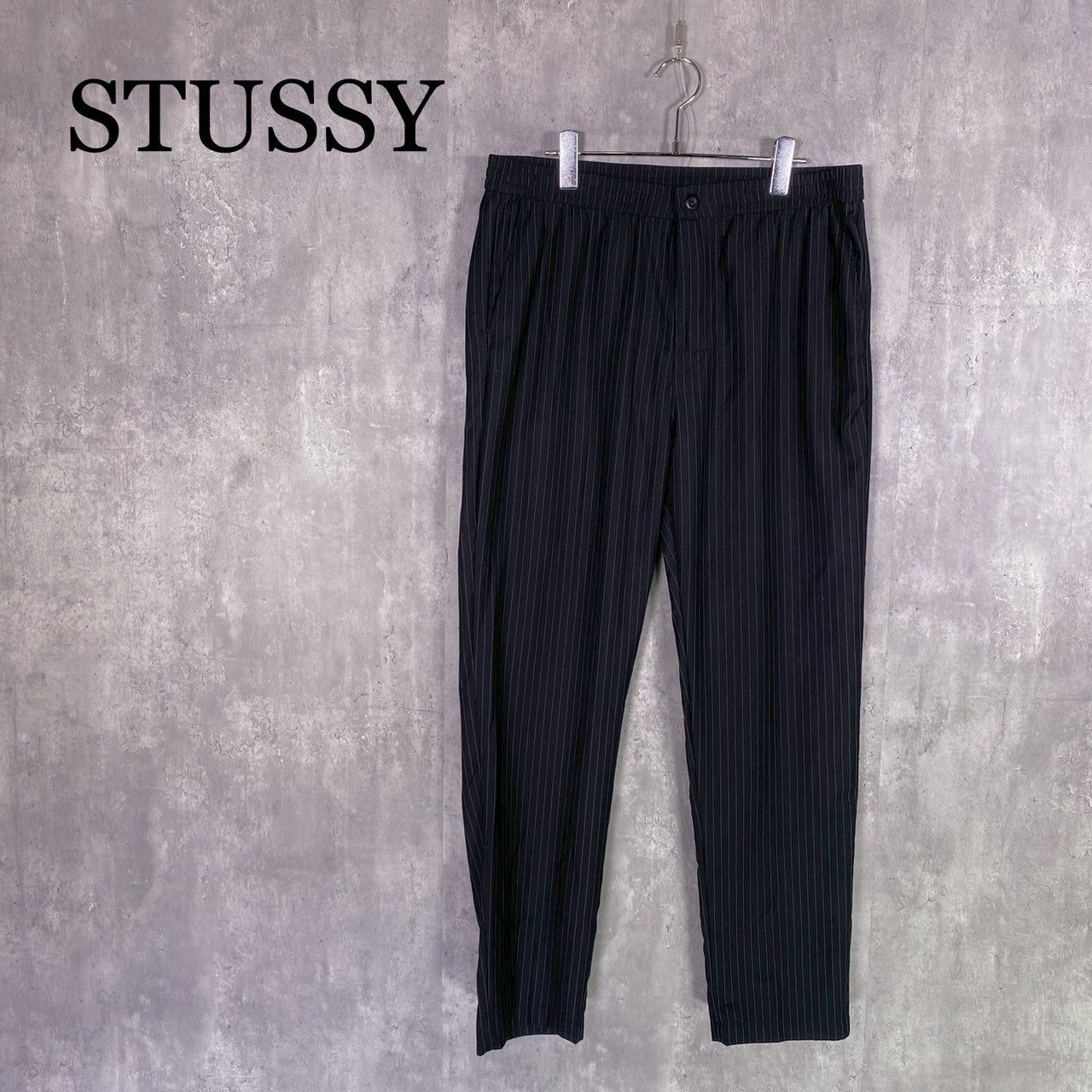 『STUSSY』ステューシー (L) ストライプスラックスパンツ メンズ