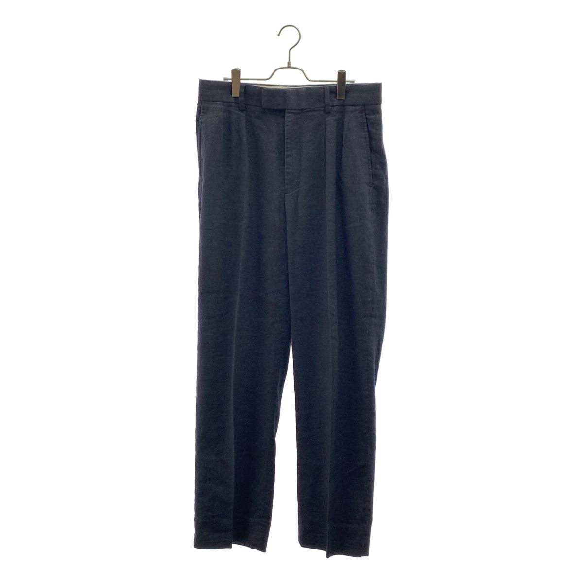 A.PRESSE / アプレッセ | Wide Tapered Trousers スラックス パンツ | 3 | ブラック | メンズ