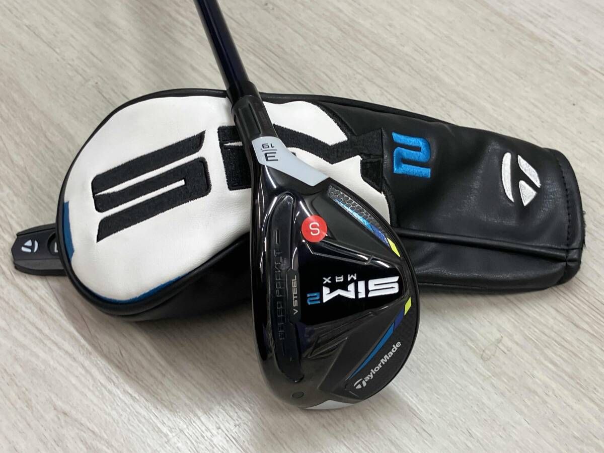 ユーティリティ 19° TaylorMade Sims Max USA flex S ヘッドカバー付き 男性右利き用