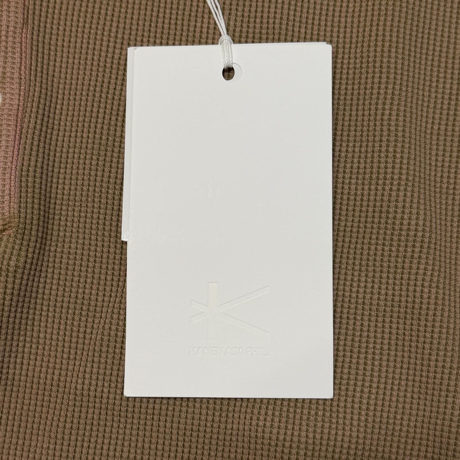参考上代20900円 未使用 KANEMASA PHIL. 18G Garment Dye Waffle 