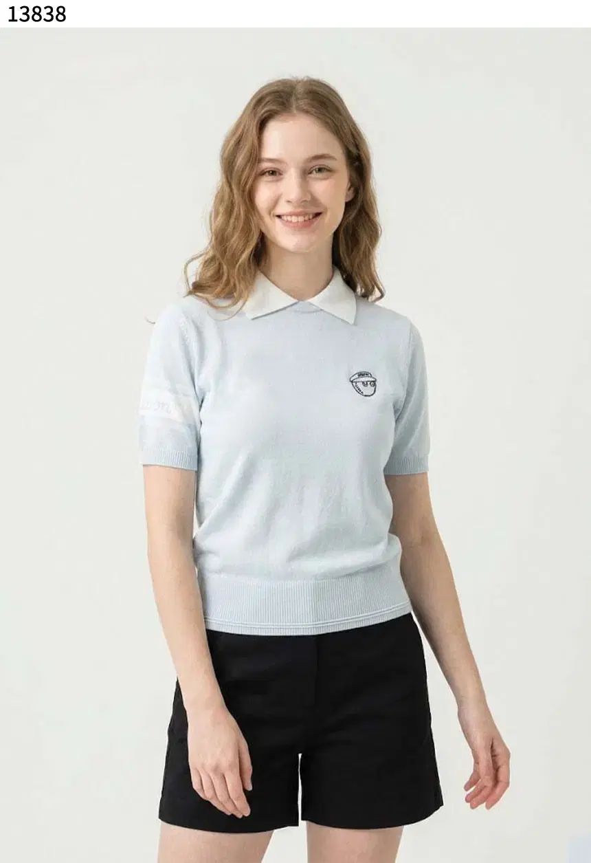 マルボンゴルフ MALBON GOLF レディース 透かし編み ニット 半袖 ポロ セーター